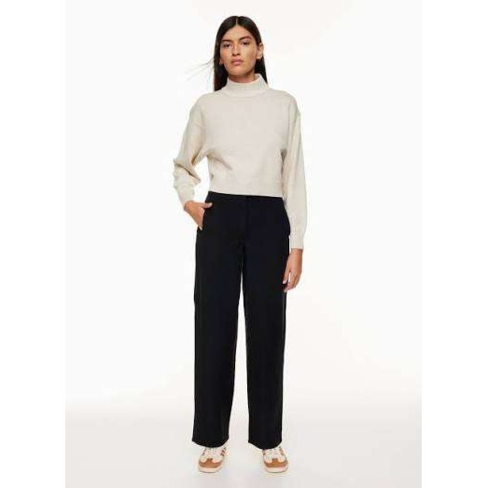 Aritzia Wilfred Free Ascendant Pant Womens 2 Black High Rise Utility Cotton